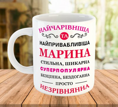 Іменна чашка з написом на подарунок (ім'я можна змінити) 7766 фото